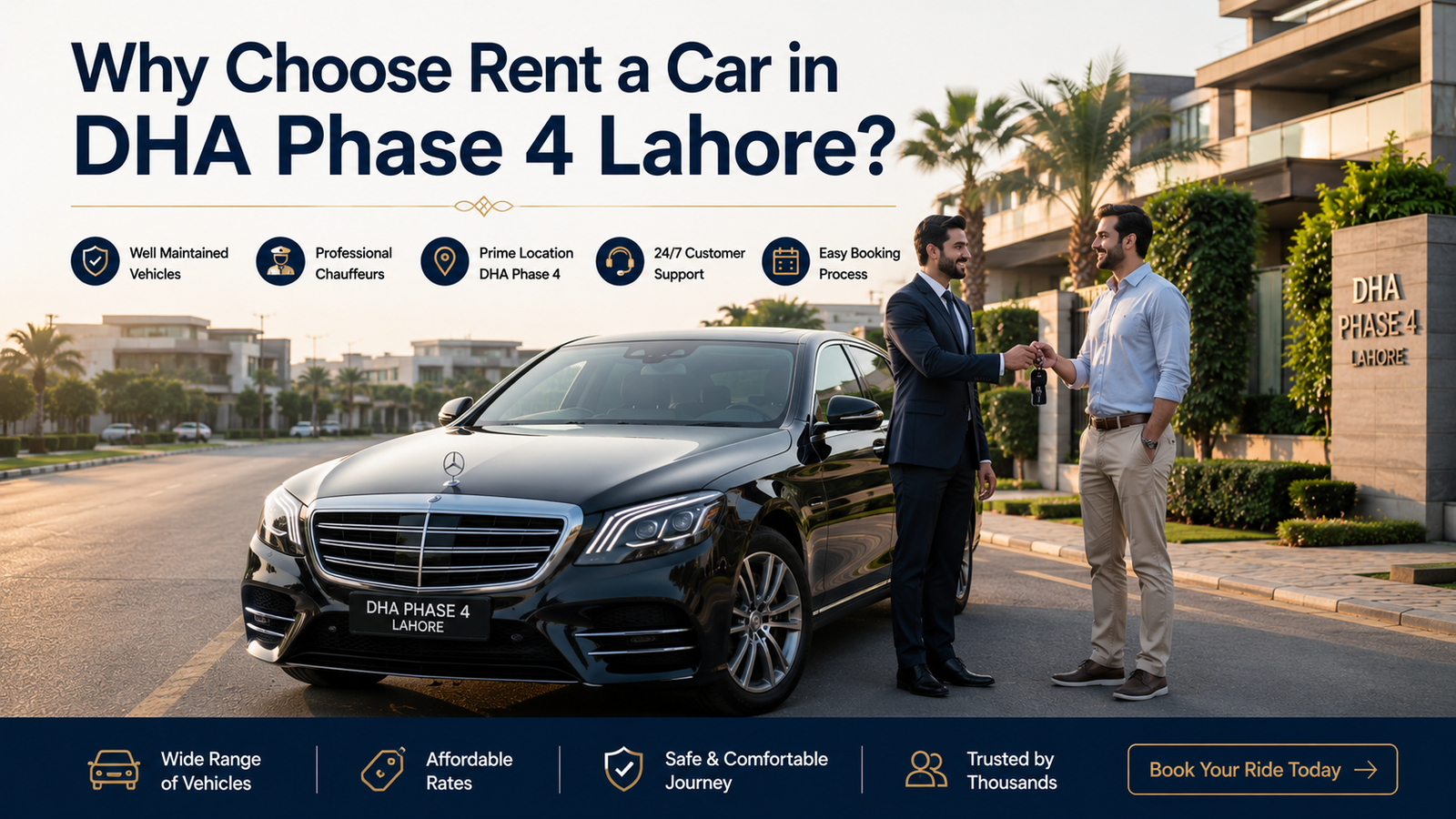 Why Choose Rent a Car in DHA Phase 4 Lahore